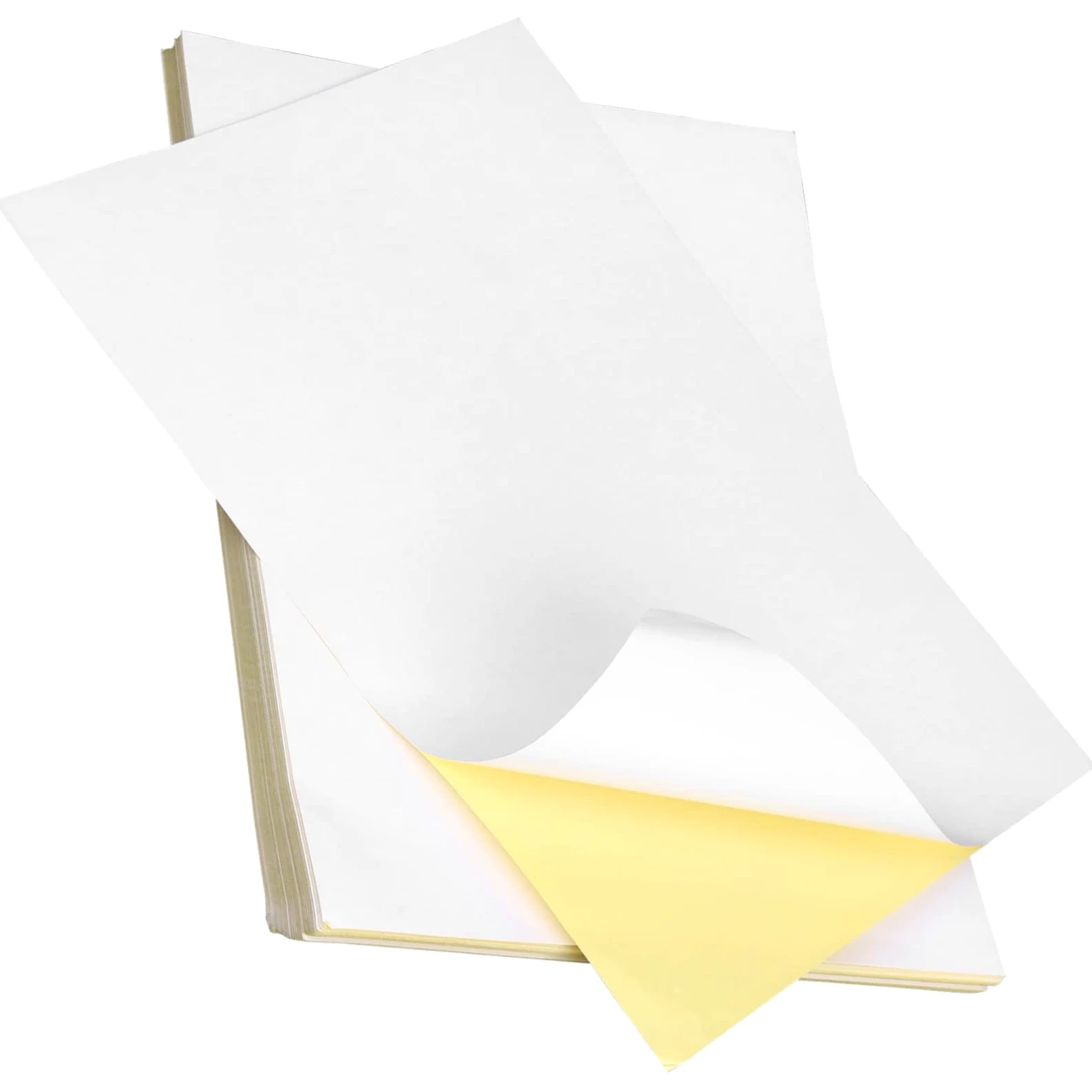 Uonlytech 100fogli Carta Adesiva Bianca Per Stampante Getto d Inchiostro Carta Adesiva Opaca Di Per Etichette Personalizzate