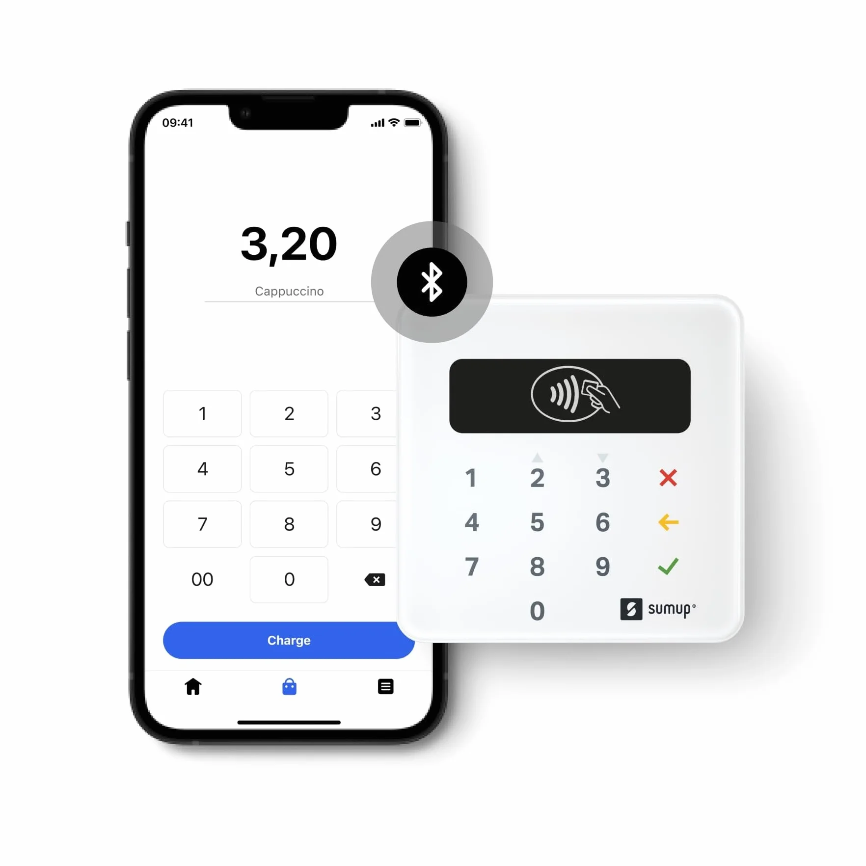 Sum Up Air - Lettore Carte Visa, V PAY, Mastercard, Maestro o American Express. Contactless (NFC)