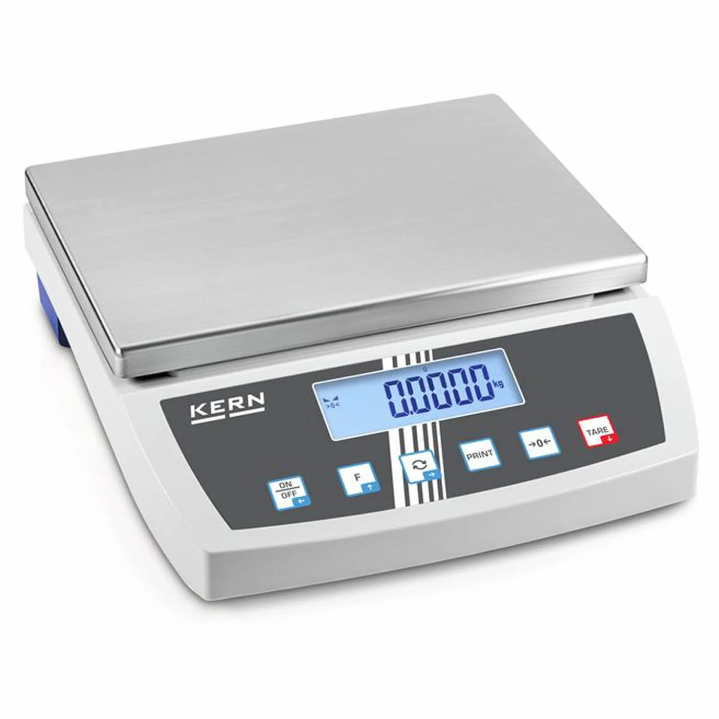 Bilancia da tavolo con grande piano di carico [Kern FKB 8K0.1A] precisione fino a 0,1 g, campo di carico max. 8 kg.