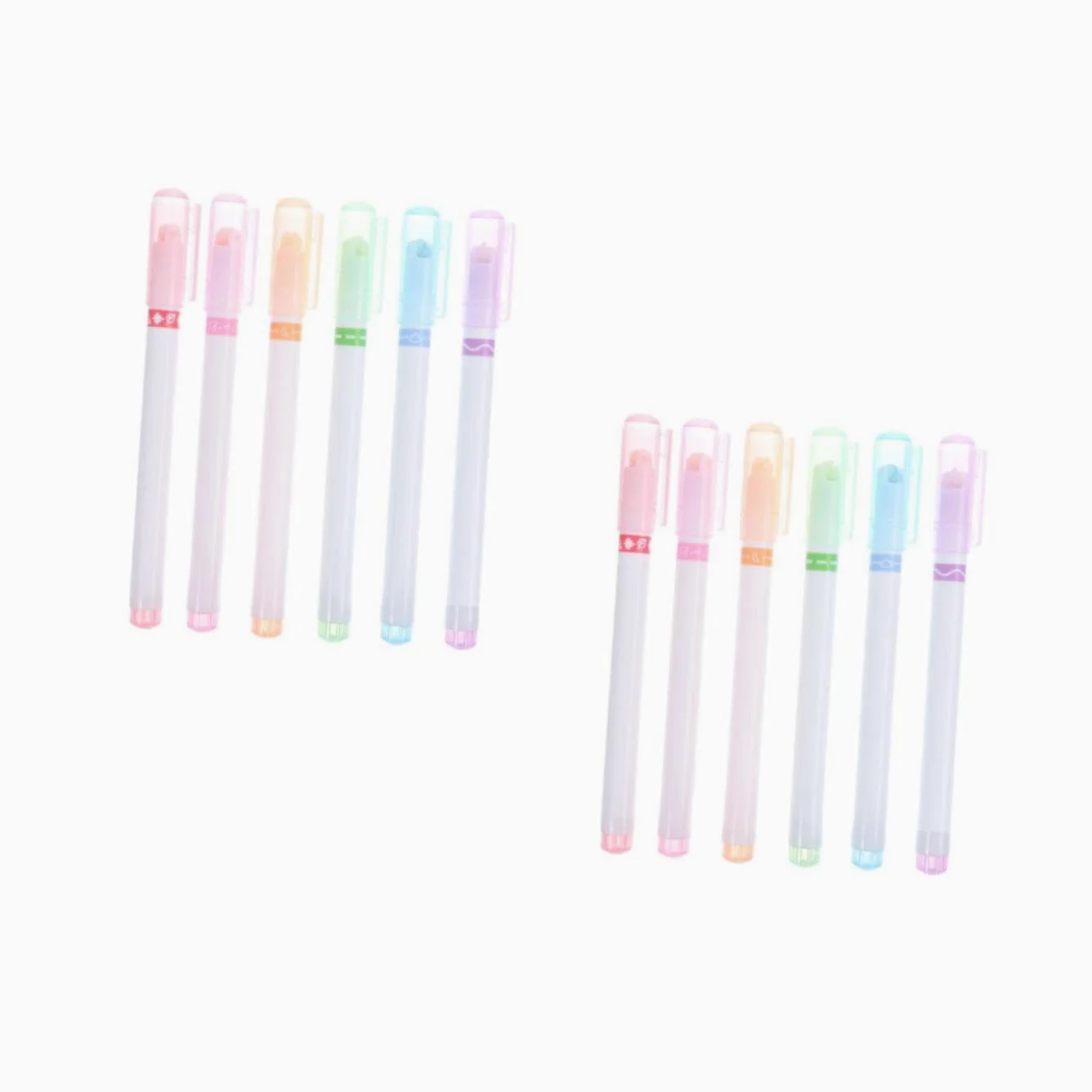 STOBOK 12pezzi Evidenziatori Colorati Doppia Punta Pennarelli Per Note e Studio Cancelleria Per Studenti Facili Da Usare e Resistenti