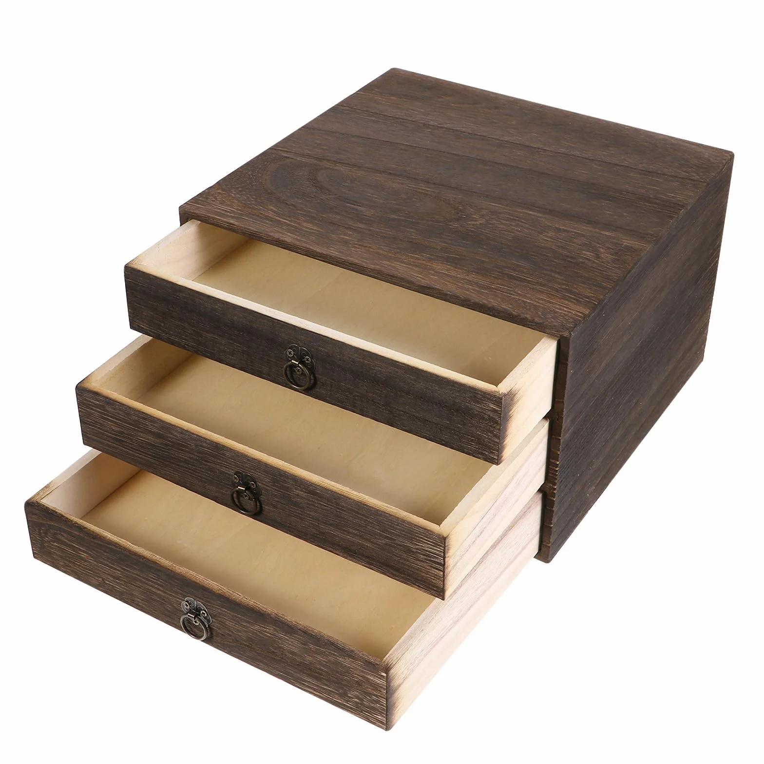 Ciieeo Mobile Cassettiera in Legno 3 Cassetti, Organizer Scrivania Scomparti Multipli, Portaoggetti per Home Office
