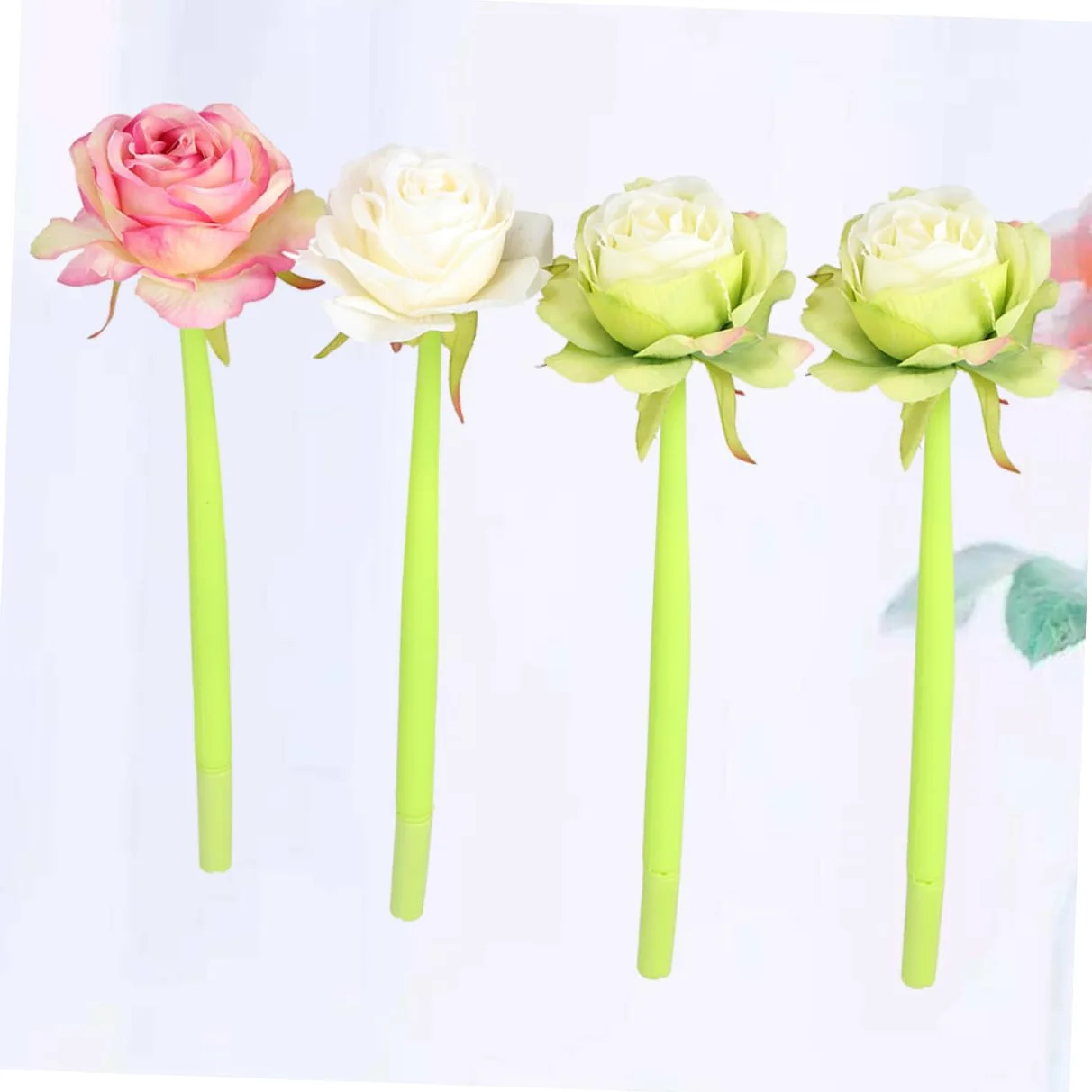 Operitacx 8pezzi Penne Gel Rosa Per Scuola e Ufficio Design Romantico Per Studenti e Appassionati Di Cancelleria Inchiostro Blu Stile Random