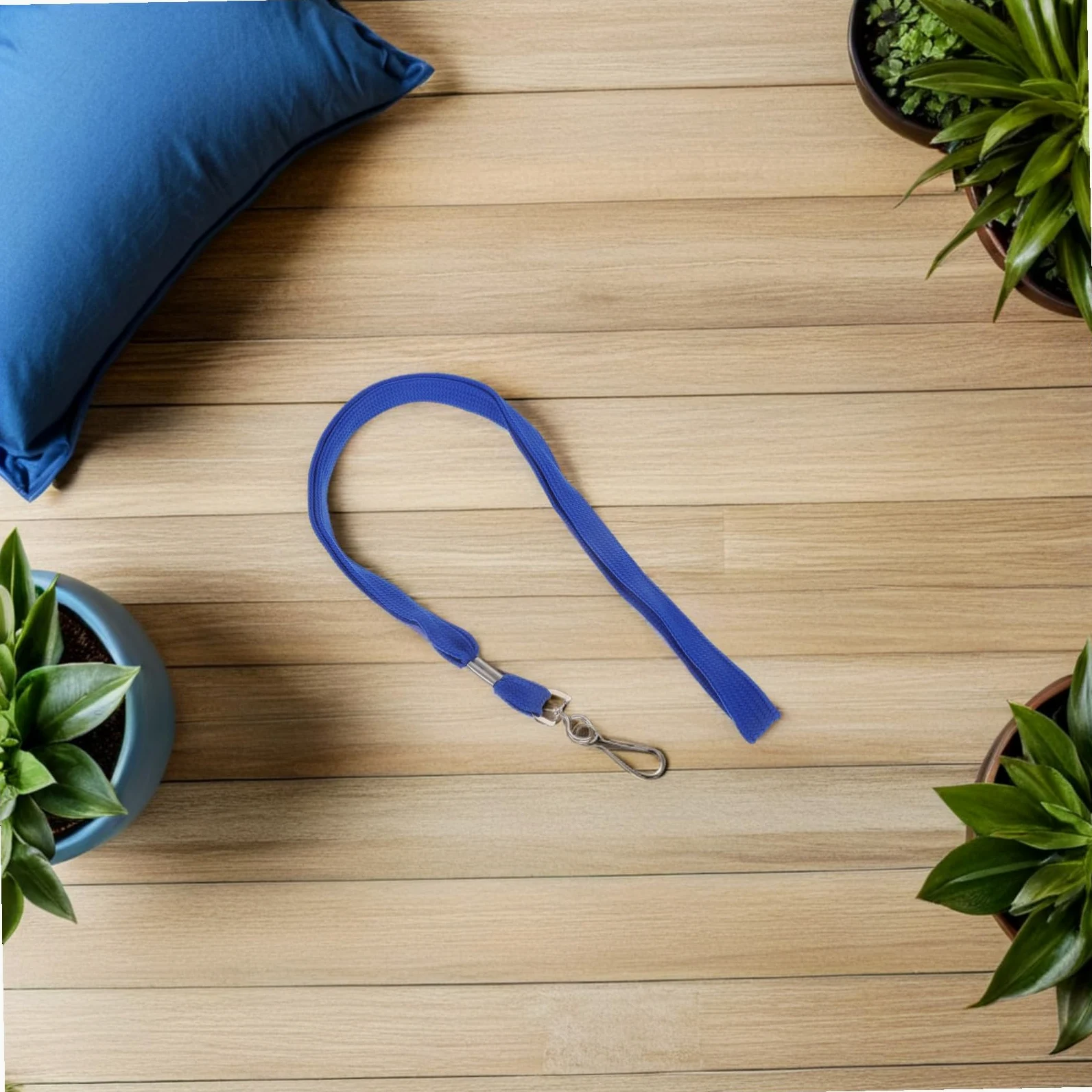 100 pezzi Laccio da Collo Porta Badge con Gancio Staccabile Blu Lanyard Resistente per Insegnanti Ufficio e Scuola Comodo e Antintasamento
