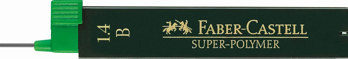 FABER-CASTELL Mina SUPER-POLYMER 1.4mm B Astuccio 6