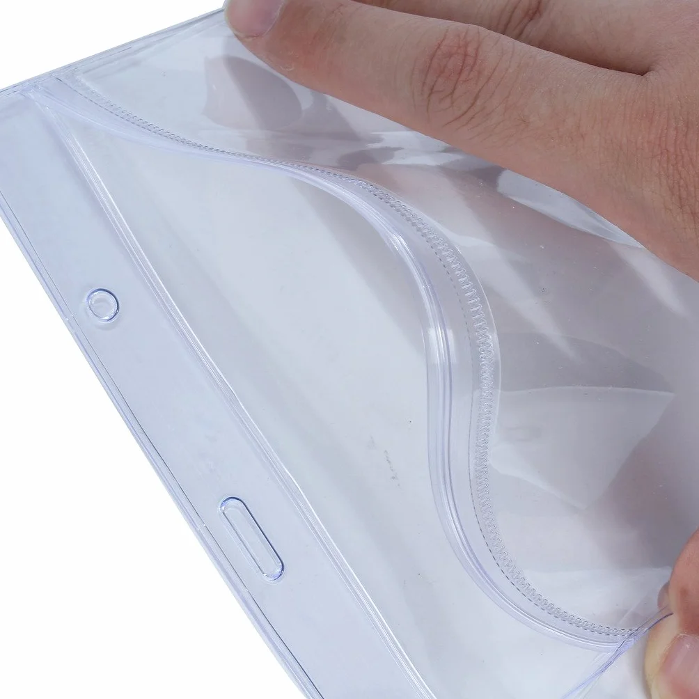 Ckb Ltd 10 bustine verticali per badge in plastica formato A5 25 cm x 17 cm