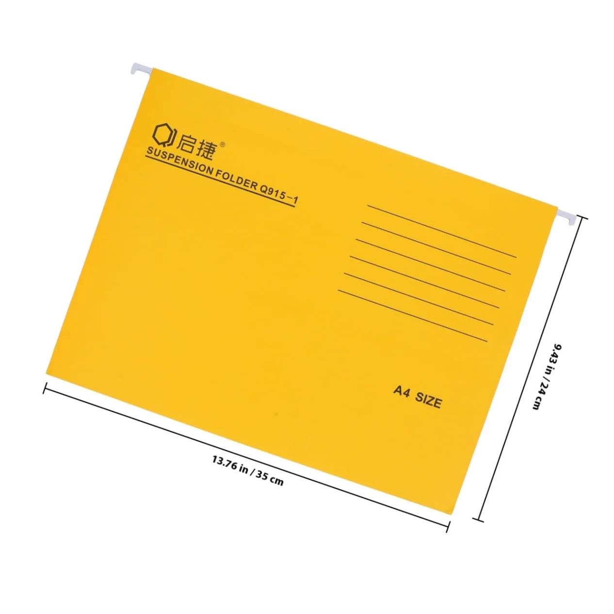TEHAUX Cartelle Sospese Formato A4 in Carta e Metallo Confezione da 12 Resistenti e Stabili, per Organizzare Documenti a Scuola in Viaggio