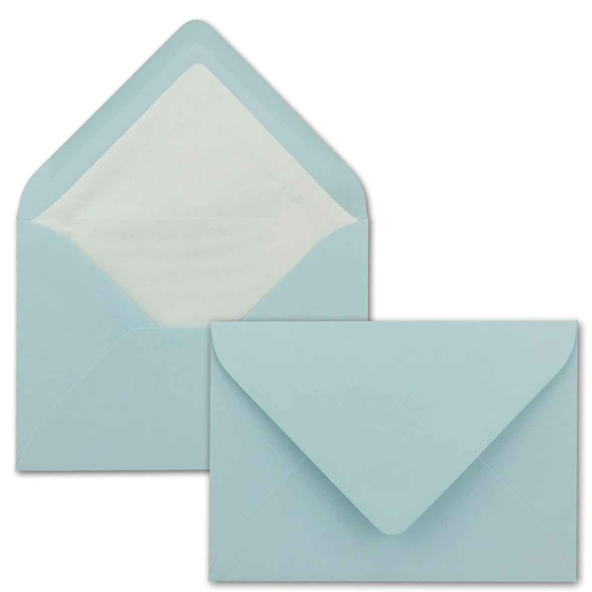 Glüxx-Agent - 1000 buste per lettere, formato DIN B6, 12,5 x 17,6 cm, 110 g/m², con incollaggio a umido, senza finestra, colore: azzurro