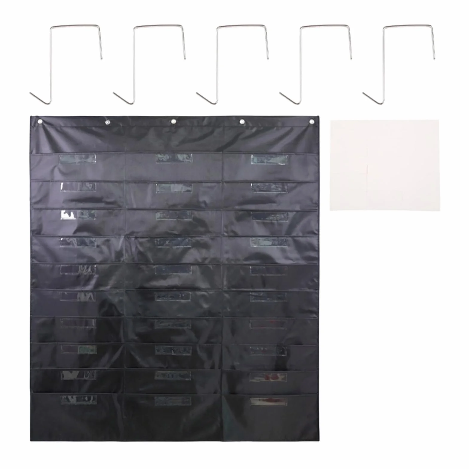 Organizzatore cartelle file sospese 30 tasche e 5 appendiabiti sopra la porta, organizer per lettere documenti con montaggio a parete/tabella tascabile per lettere documenti con montaggio