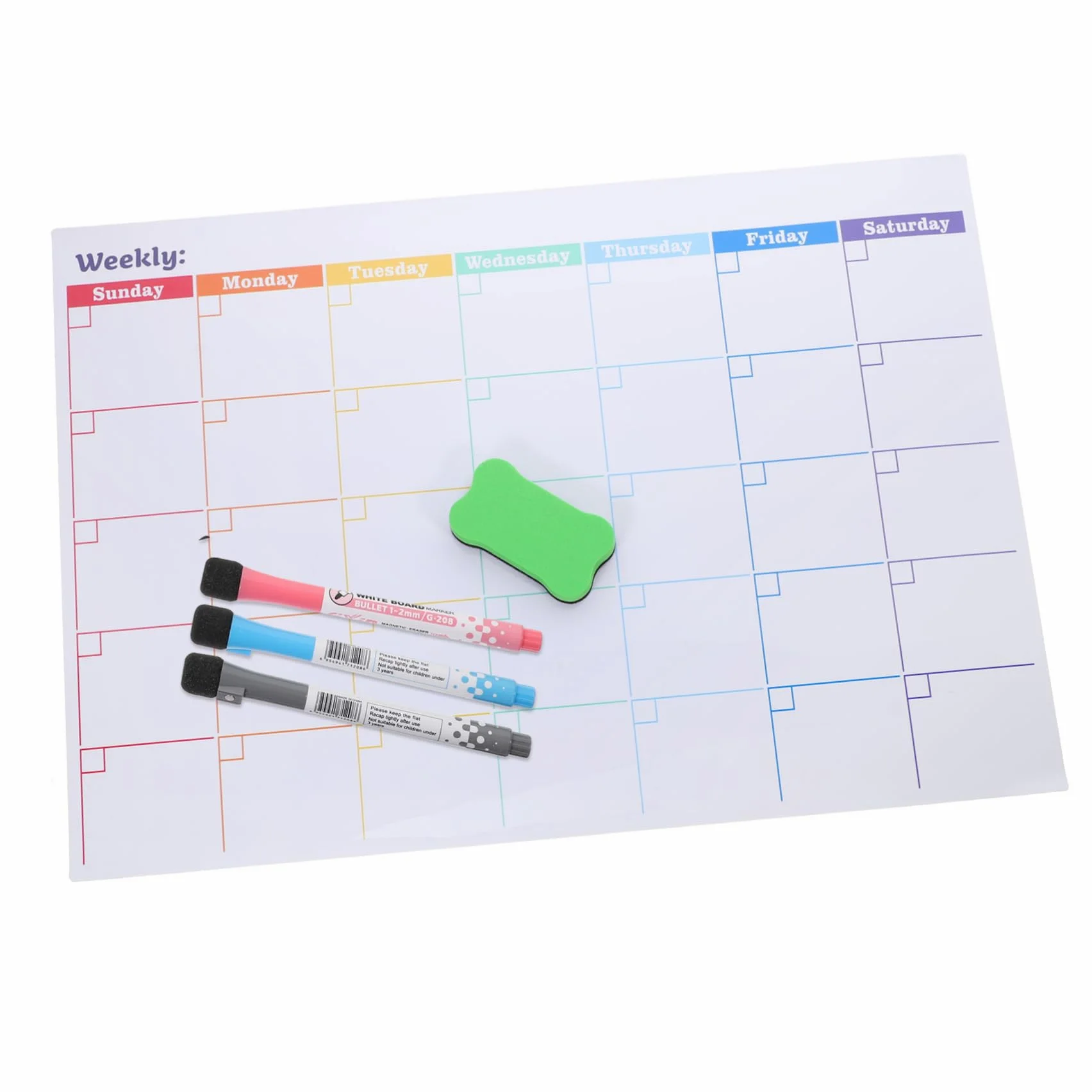 Ciieeo Lavagna Da Frigo Magnetica Calendario Cancellabile Secco Pianificatore Mensile Per Lavagna Bianca Calendario Magnetico Per Frigorifero