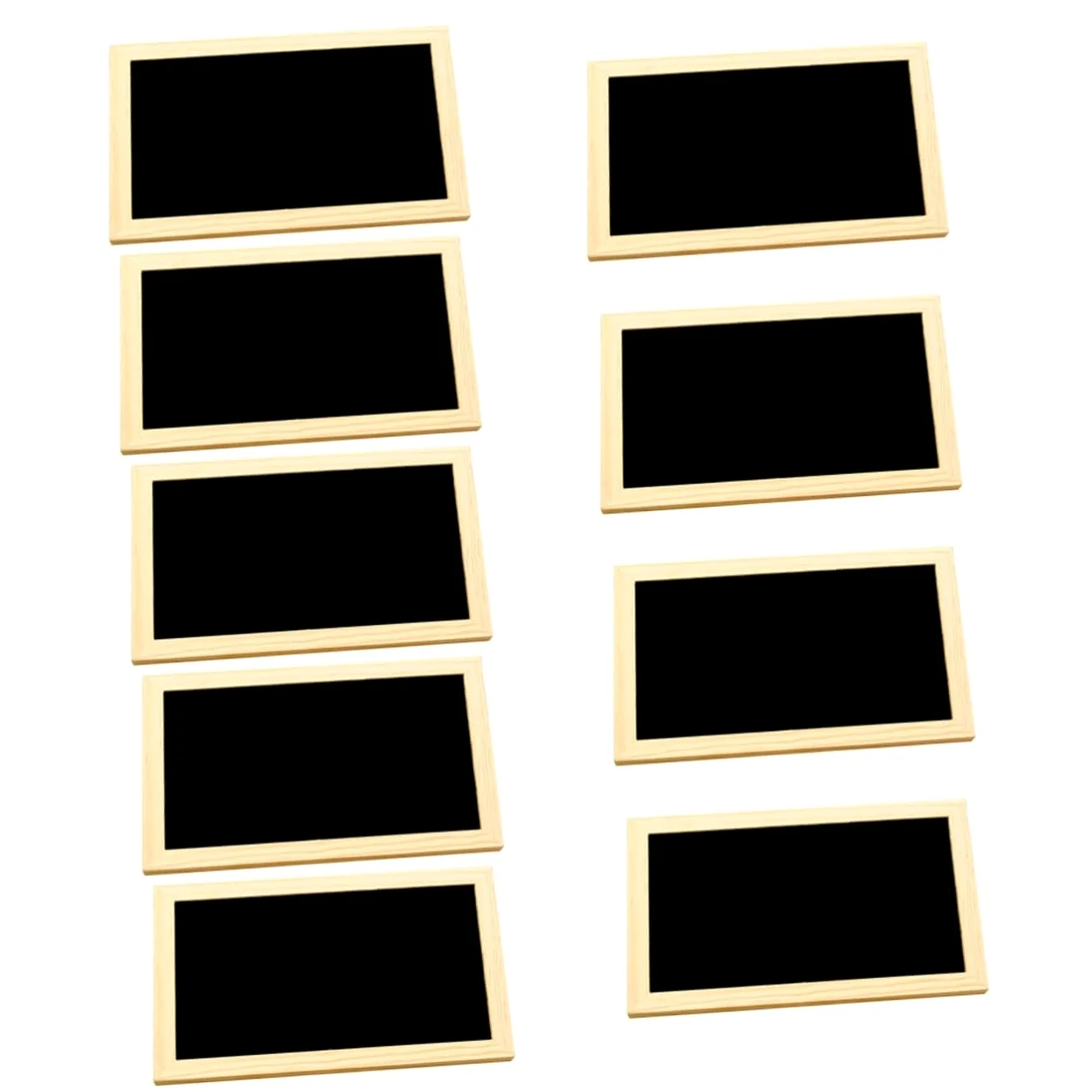 Garneck 9 Pezzi Cartello Decorativo Da Parete Mini Lavagna Messaggio Lavagna Della Segni Di Da Tavolo Da Bar Bifacciale Bacheca Sospesa Black Di Legno
