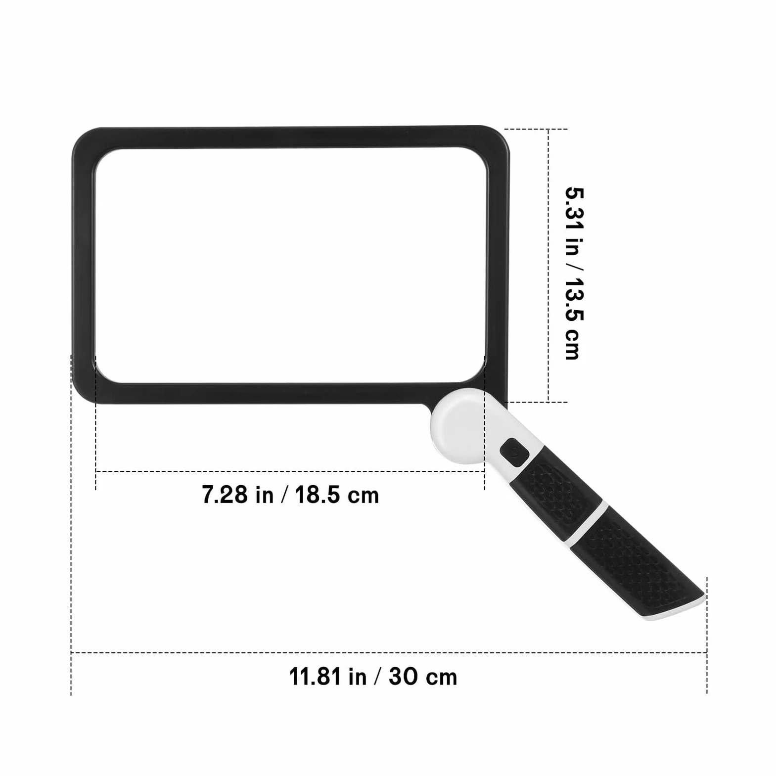 iplusmile 2pezzi Lente d Ingrandimento con Luce LED e Pieghevole per Lettura e Attività Ravvicinate Adatto Agli Anziani e Uso con Monitor