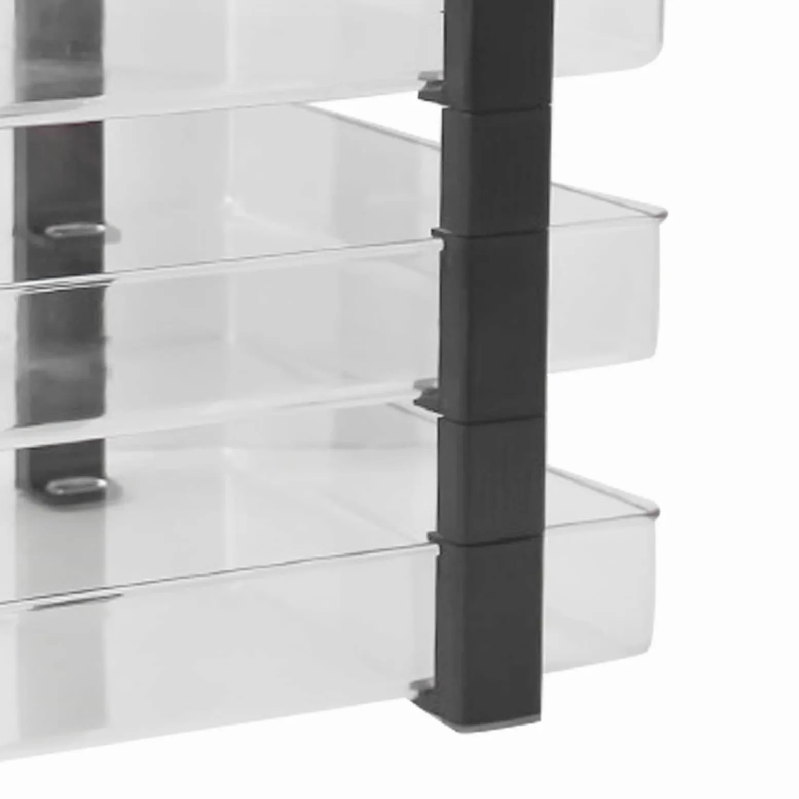 Vassoio per Documenti da Scrivania, Scaffale per Ufficio in Acrilico a Strati (Trasparente 3 Strati 280x372x247mm)