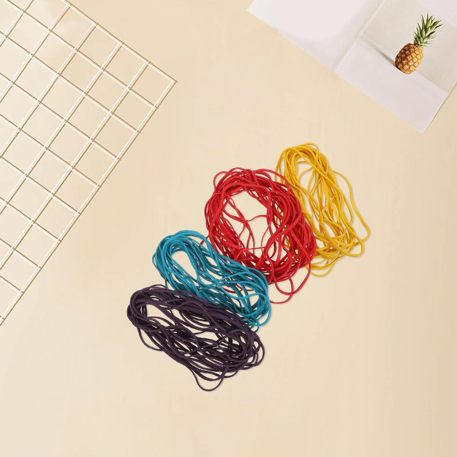 2560pezzi Elastici Colorati ad Alta Elasticità per Ufficio e Scuola per Organizzare Documenti Libri Scolastici e Forniture Confezione Economica