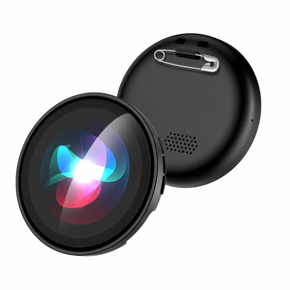 Z01 AI Badge Traduttore Vocale Istantaneo Multilingue –60 Lingue traduttore simultaneo vocale in Tempo Reale, Smart E-Badge con LCD Touch HD, Traduttore Simultaneo Vocale Portatile per Viaggi e Affari