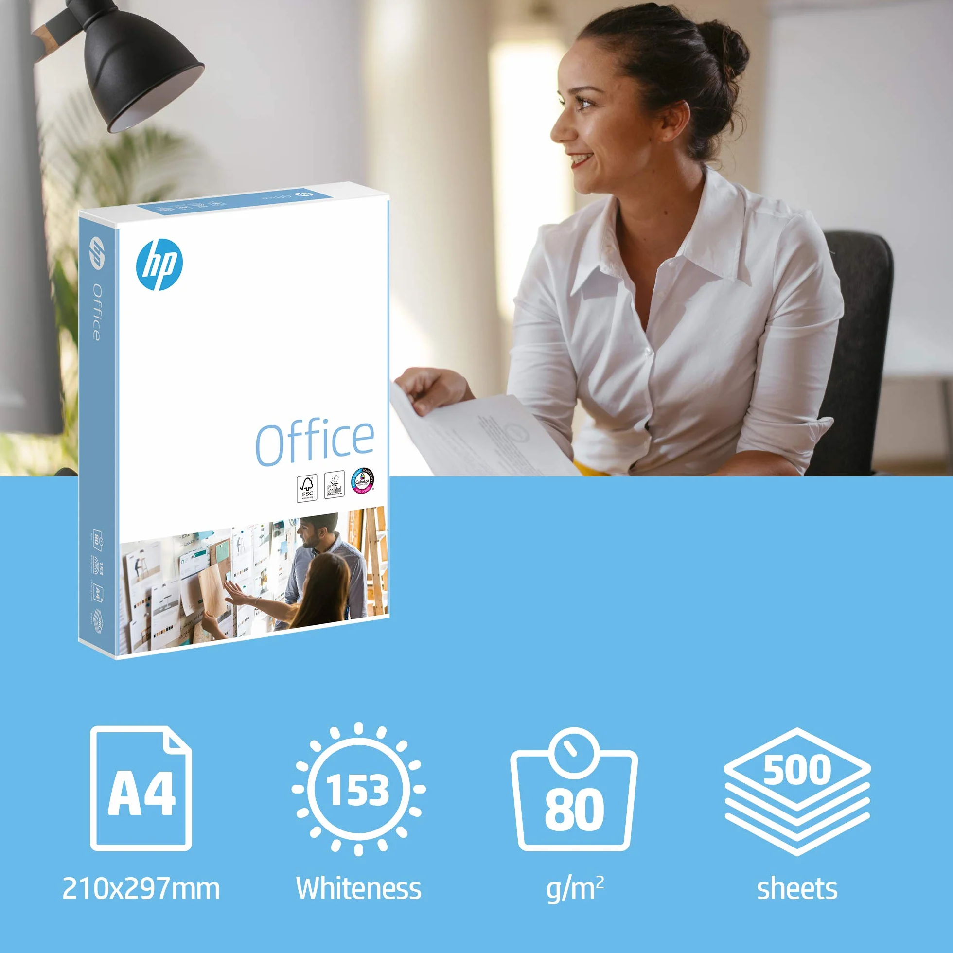 HP CHP110 Carta Laser A4 Confezione da 500h