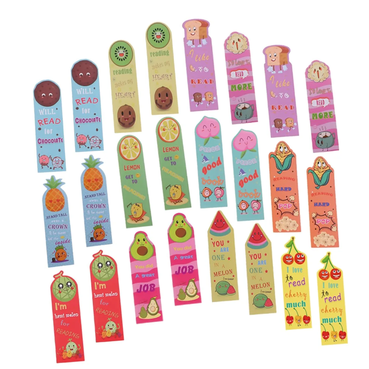 DOITOOL 4 Set Segnalibri Profumati Per Libri Per Ufficio E Scuola Facili Portare E Utilizzare Design Carino E Chic Accessori Pratici Per Lettori E Studenti 36 Pezzi * 4
