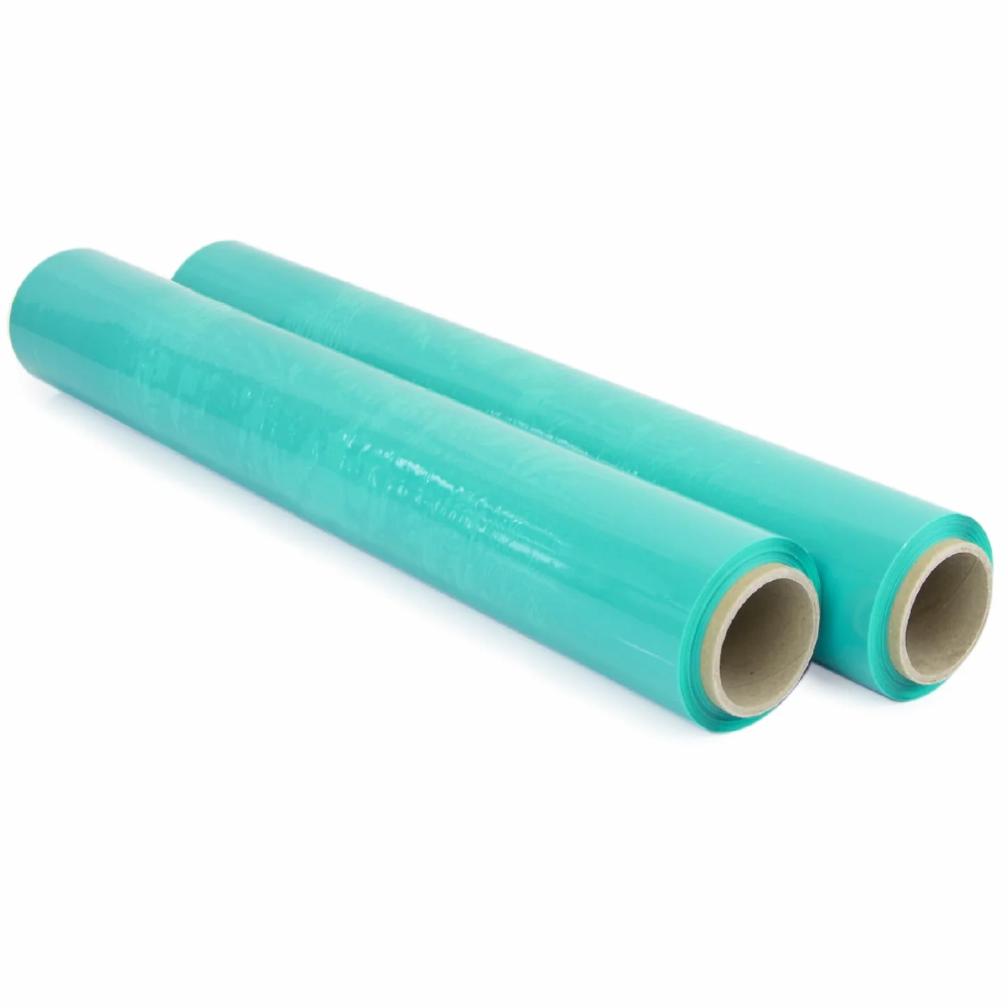 OFITURIA Pellicola per imballaggio 50 cm di larghezza e stirabile fino a 300 metri di lunghezza – Rotolo di pellicola elastica manuale per imballaggio industriale (Verde, 2)