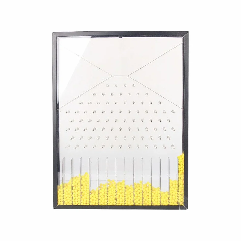 Galton Board, Modello sperimentale per la dimostrazione di fenomeni casuali, Dimostrazione efficace del diritto statistico, Dalton Board/The Galton Board for PhysicalSchool Laboratory Teaching