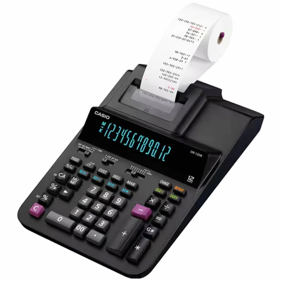CASIO DR-200R Calcolatrice professionale con meccanismo di stampa parallela