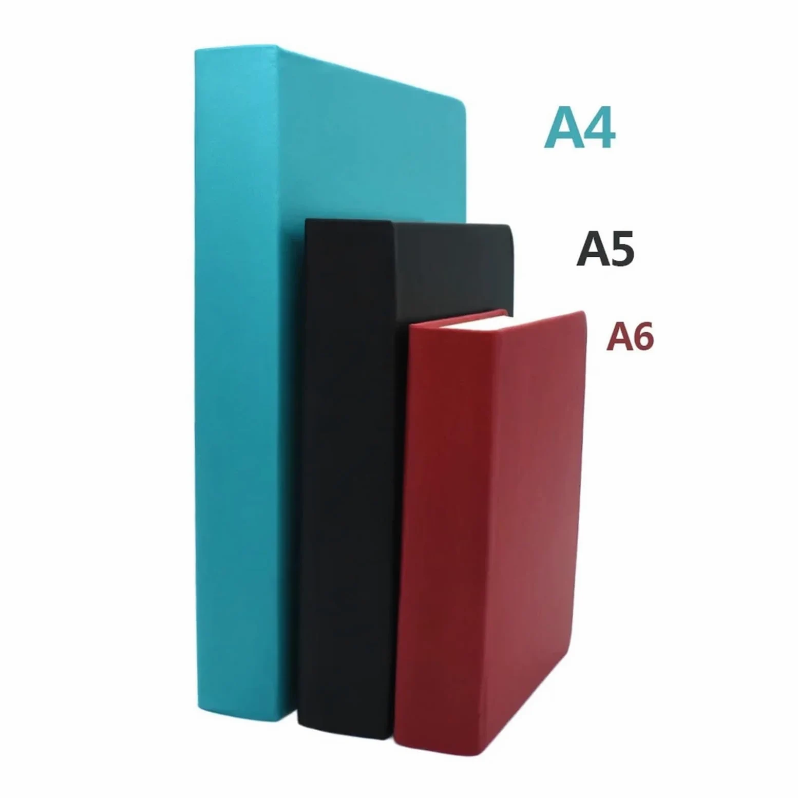 Quaderni A4/A5/A6 super spessi, 330 fogli, diario, pagine bianche, quaderno for schizzi(Black-A5)