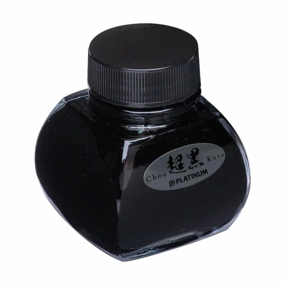 PLATINUM, Bottiglia di inchiostro - Carbon Black CHOU Kuro (60mL).
