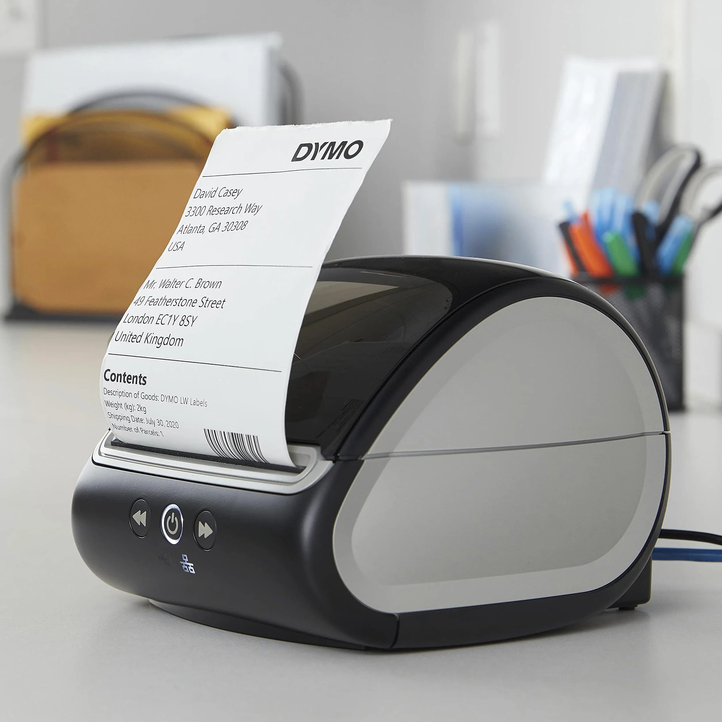 DYMO LabelWriter 5XL stampante per etichette [CD] Termica diretta 300 x 300 DPI Cablato Collegamento ethernet LAN (DYMO LABEL WRITER 5XL UK PLUG - )