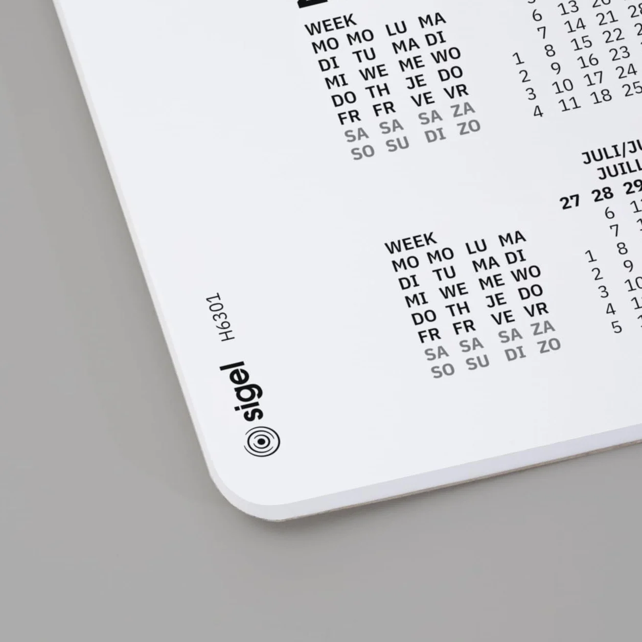 SIGEL H6301 Sottomano di carta griglia a punti puntinato bianco A2 30 foglie FSC