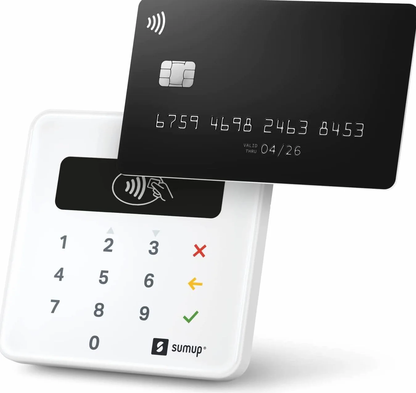 Lettore di carte SamUp Air Dispositivo POS portatile contactless per pagamenti con carta di debito, credito, Apple Pay, Google Pay