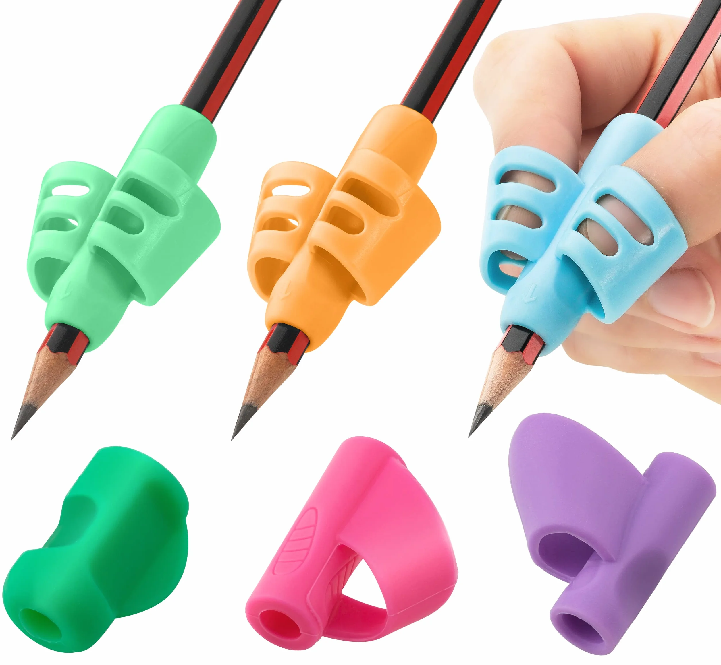 Stylo Impugnatura Matita Bambini, Confezione da 6, Impugnature Ergonomiche