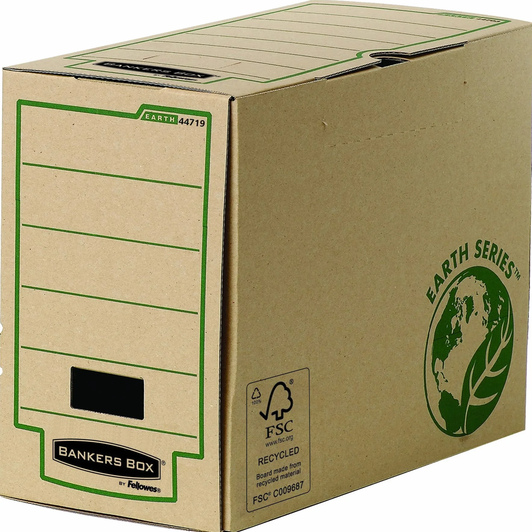 Fellowes Bankers Box Earth Series - Caja de almacenaje (lomo 150 mm), color marrón, 1x20 unidades