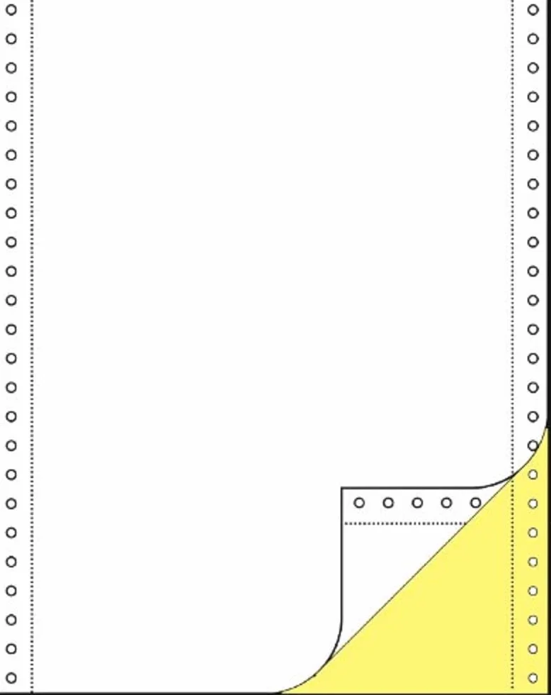SIGEL carta modulo continuo DIN 24 x 30,50 cm | 32246, 80/57 g, 1000 set a 2 copie