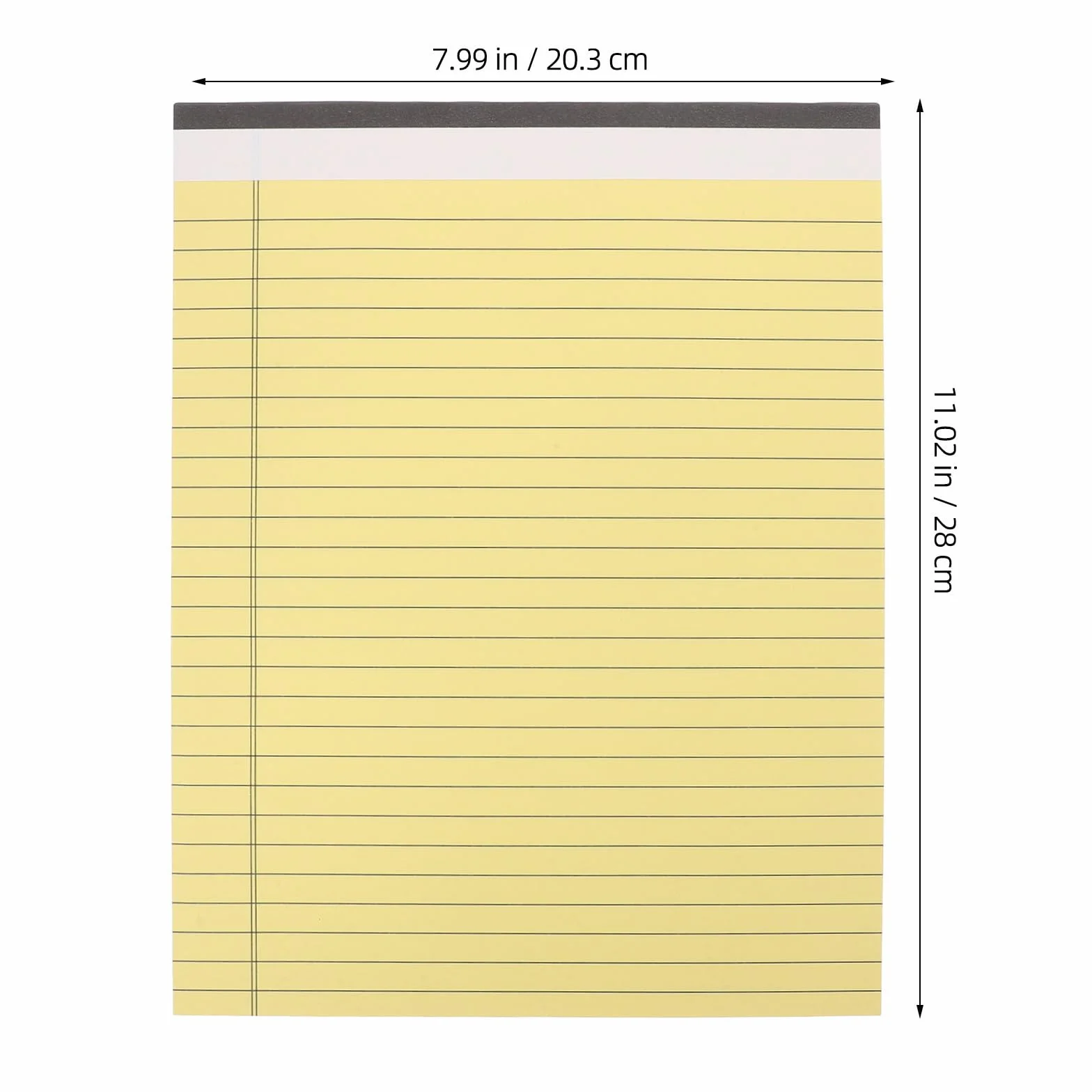 Blocchi per Appunti Legali Gialli 10 Pezzi Pagine Rigate e Perforate Carta Doppia Faccia per Scuola e Lavoro Portatile