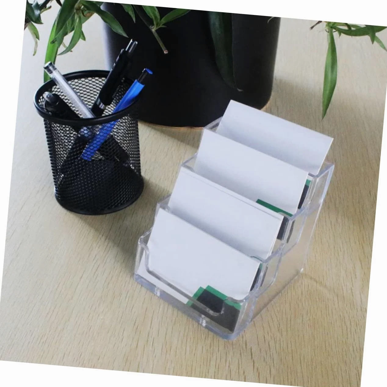 Tofficu 3pezzi Espositore Per Biglietti Visita Scomparti Organizer e Casa Design e