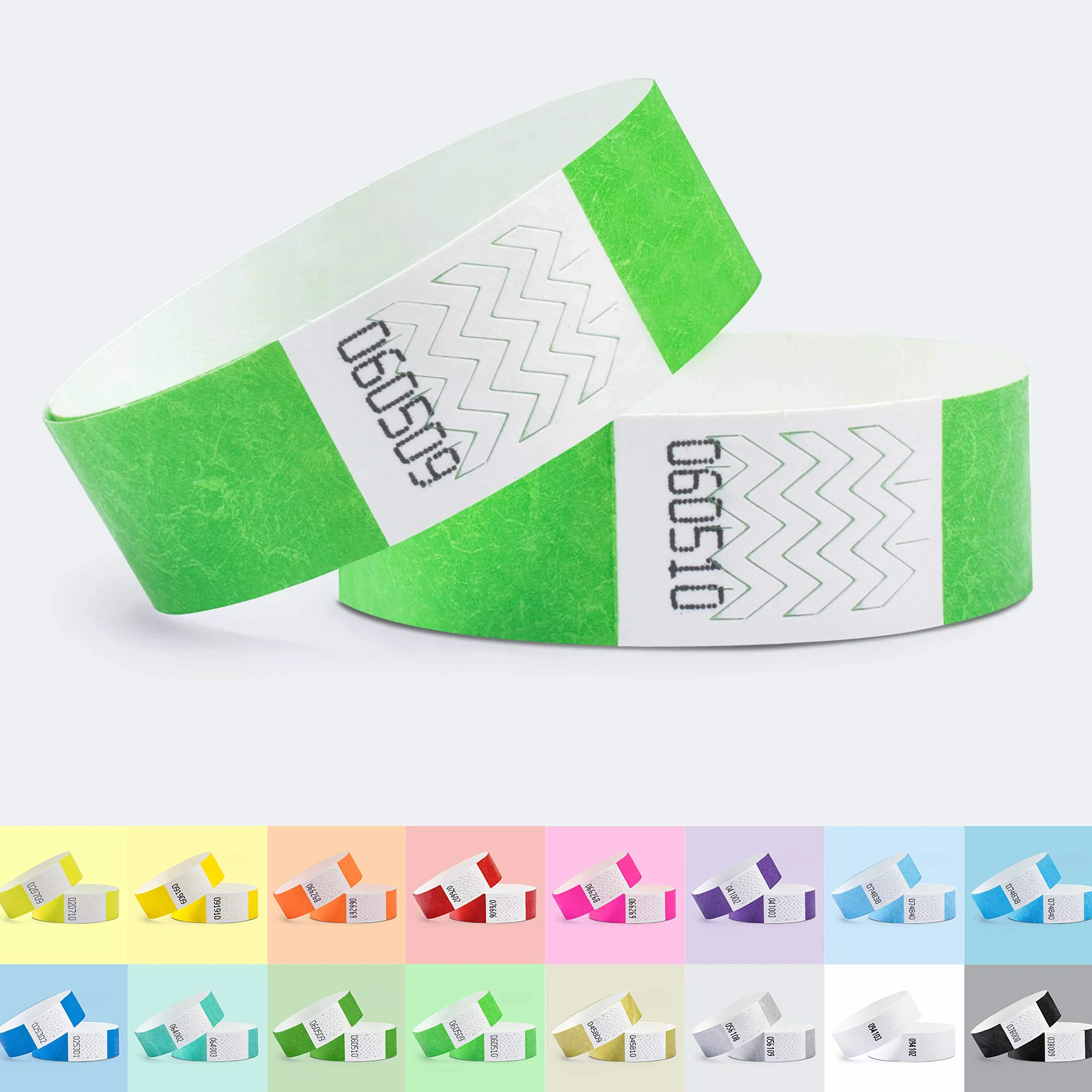 Braccialetti di identificazione 19 x 254 mm Verde Neon Confezione da 1000