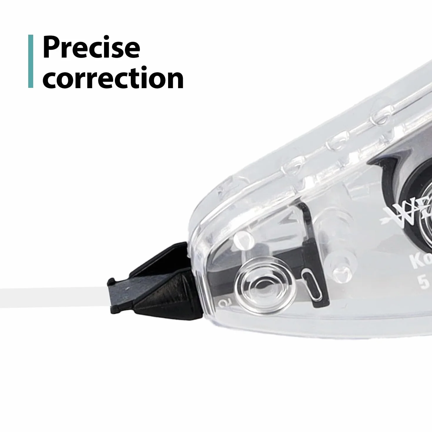 Westcott Rullo di correzione bianco 10 m x 5 mm preciso coprente scrivibile