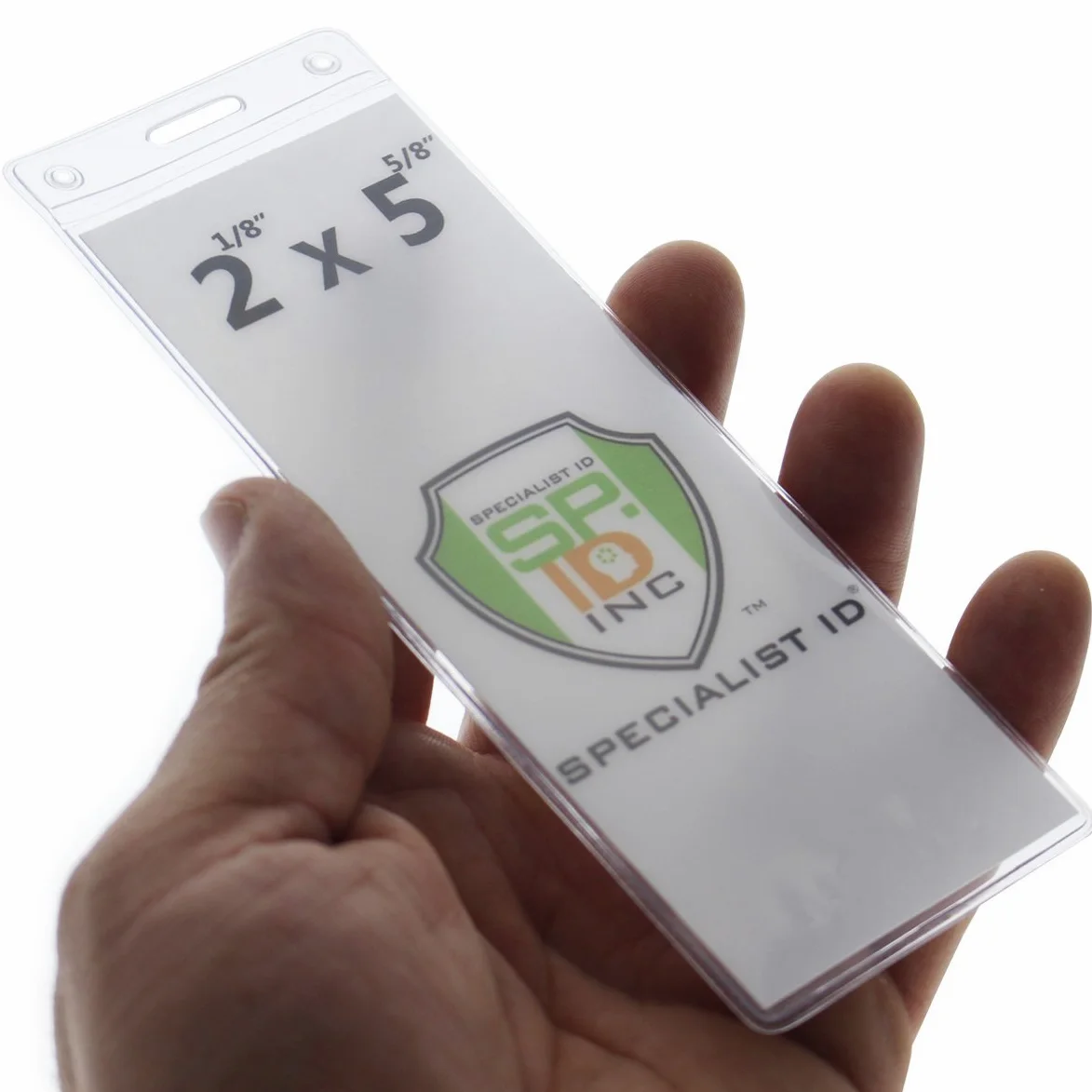 Specialist ID - Porta biglietti in plastica trasparente da 2,5 x 20,3 x 12,7 cm, compatibile con Ticketmaster 25 Pack Clear