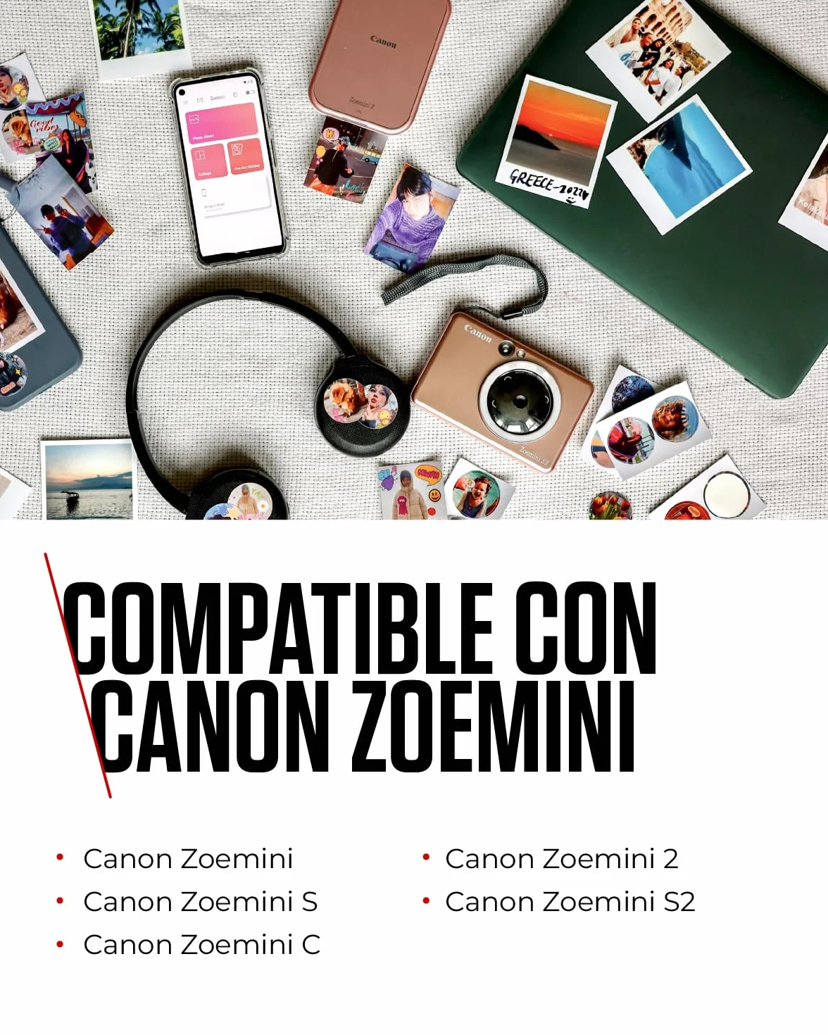 Canon Carta Fotografica Zink™ Adesiva 5x7,6 cm 50 Fogli