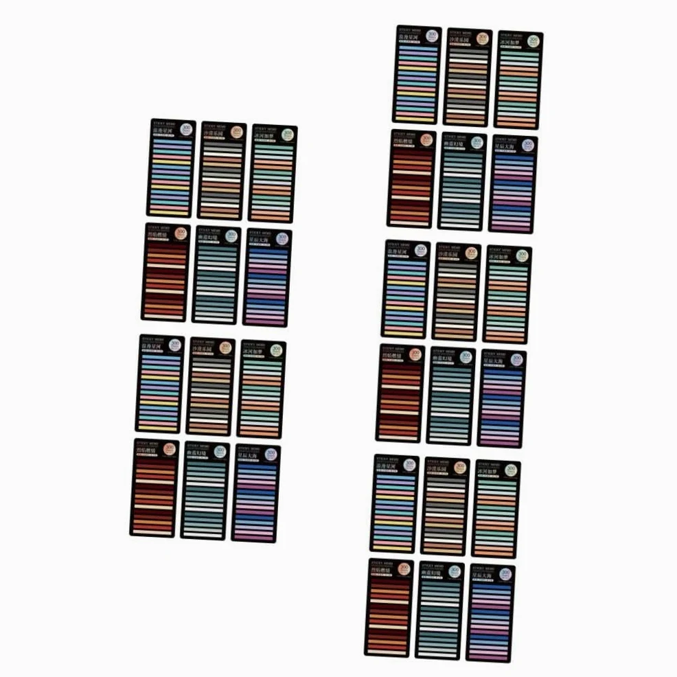 ARTIBETTER 30 Set Segnapagina Autoadesivi Colorati Indicatori Pagina Carta Adesivi Pratici per Studio e Ufficio Casual e Facili Rimuovere e Riutilizzare