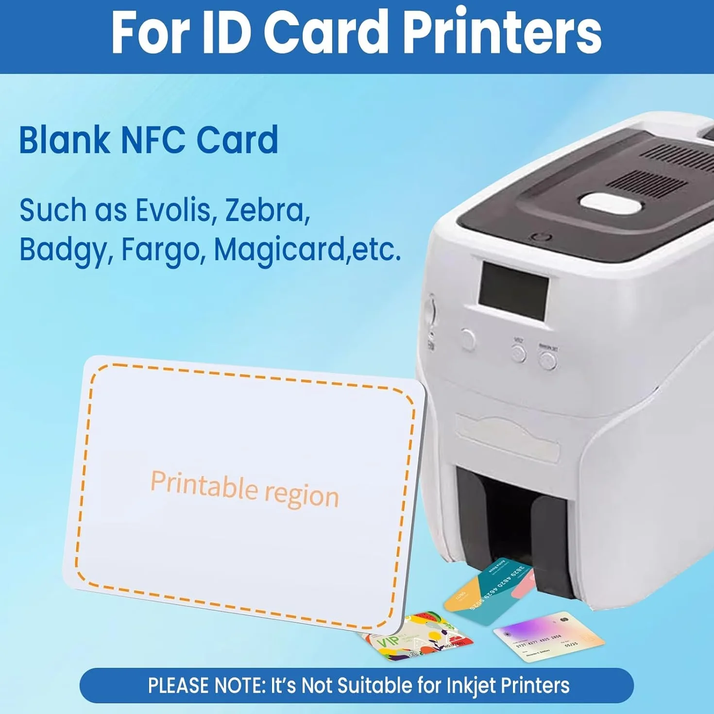 110 Pezzi NFC Tag Ntag215 Carta, Riscrivibile NFC Card CR80 Scheda, Carta in PVC NTAG215 Chip Card Compatibile con Tagmo, Dispositivi Abilitati NFC, 504 Byte di Memoria