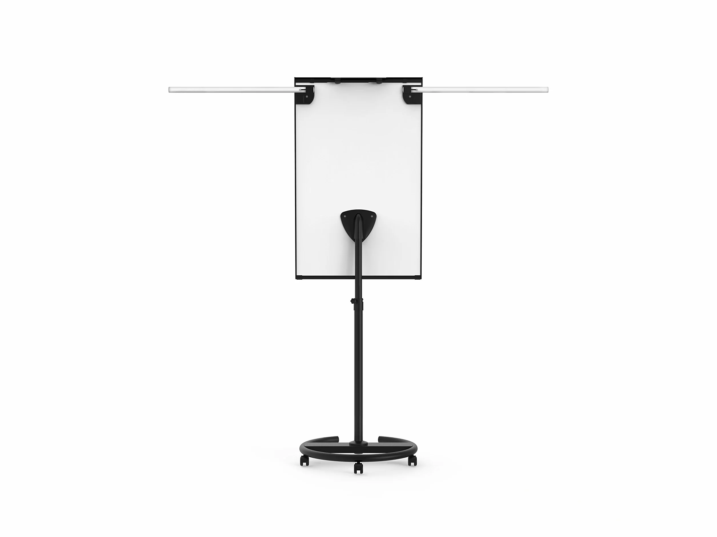 Legamaster Lavagna a fogli mobili triangolari universale – Superficie magnetica e lavabile a secco (68 x 105 cm) – Base rotonda – Nero – ideale per riunioni e brainstorming