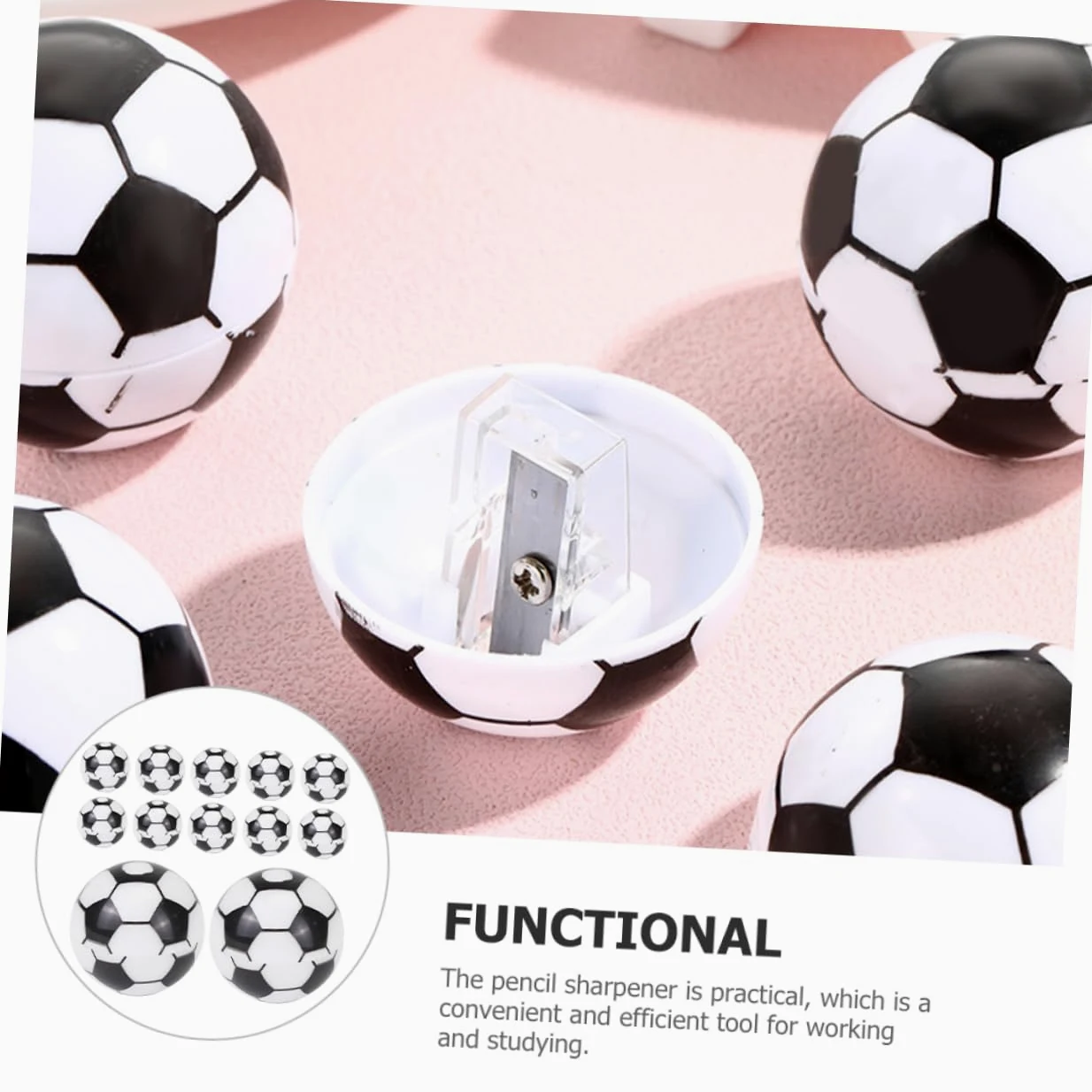 OSALADI 4 Set Affilatori Per Calcio Affilatori Colorati Per Studenti E Ufficio Forniture Scolastiche Multifunzionali Con Design E Resistente 20 Pezzi*4