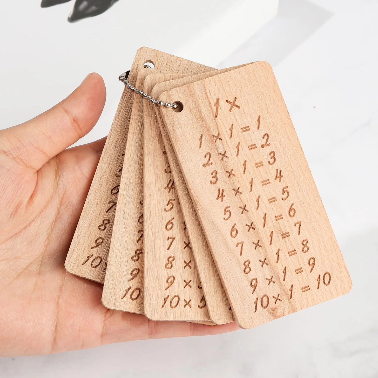 Tavola delle Moltiplicazioni in Legno 1x1 per Bambini