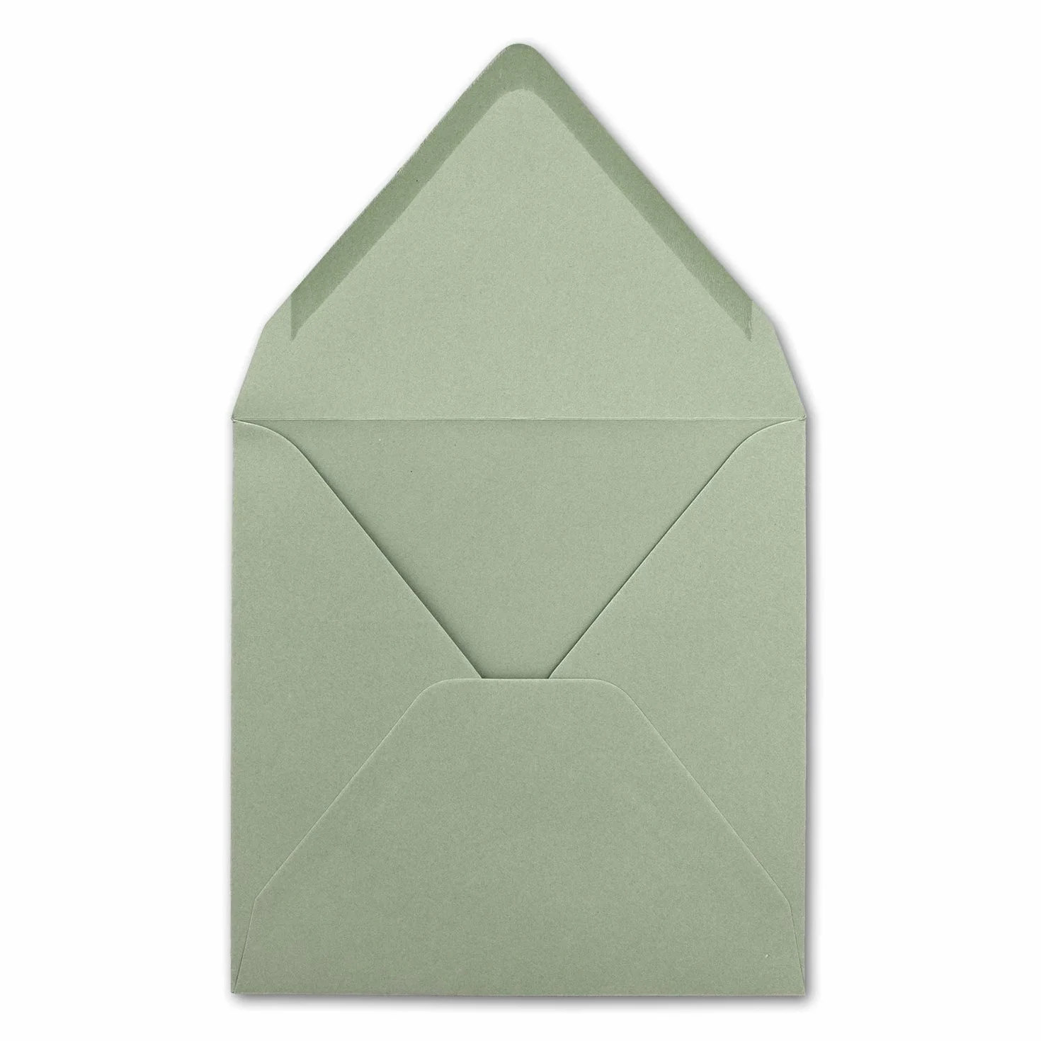 Buste quadrate in eucalipto verde 15,5 x 15,5 cm 110 g/m² con colla umida - Serie FarbenFroh