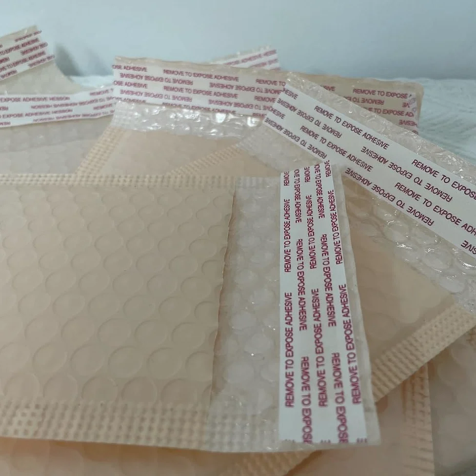Buste Imbottite Per Spedizioni 10/25/50 pz Rosa Poly Bubble Mailer Buste Imbottite Foderato Wrap Polymailer Borse for La Spedizione Imballaggio Maile Auto sigillo(50PC,25 * 30cm)