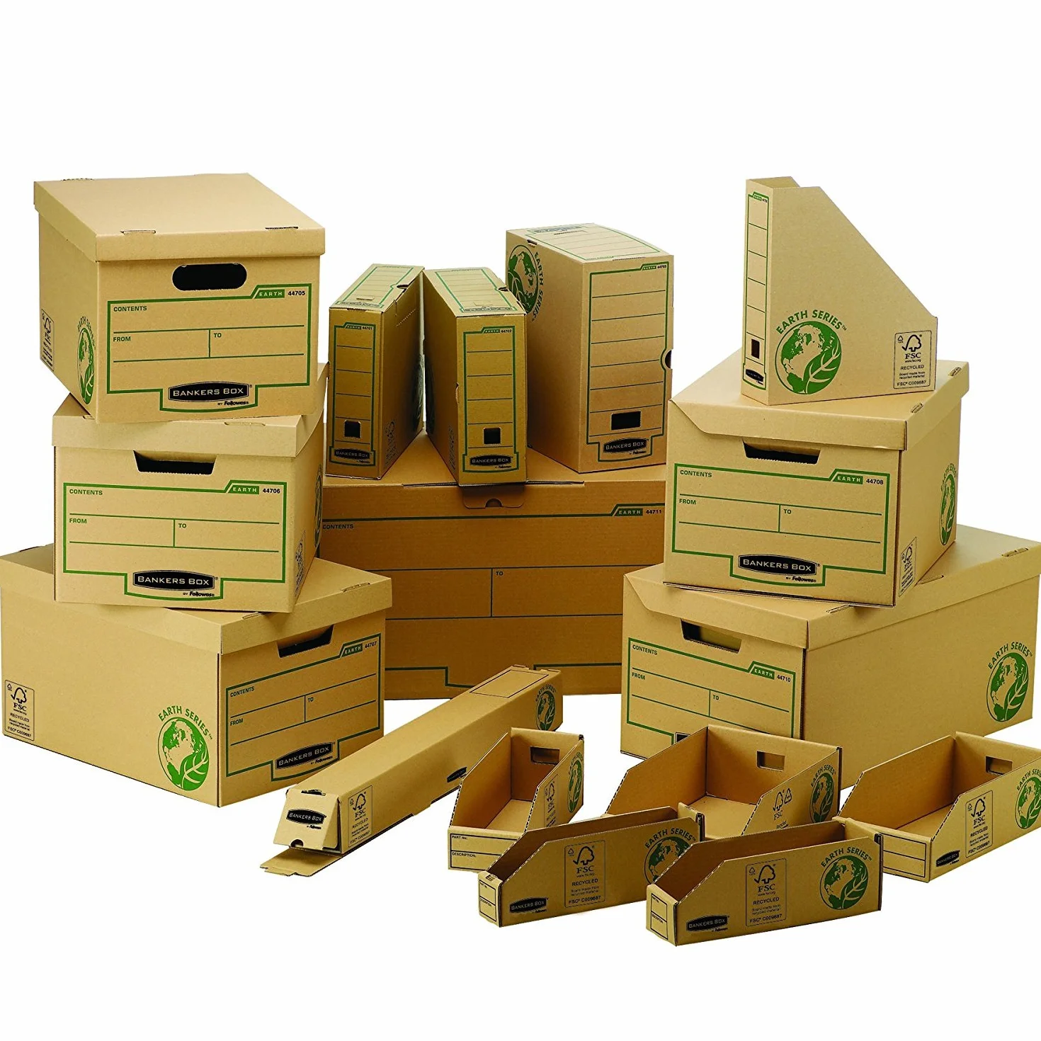 Bankers Box 4470001 Portariviste Earth Series, FSC, Confezione da 20 Pezzi