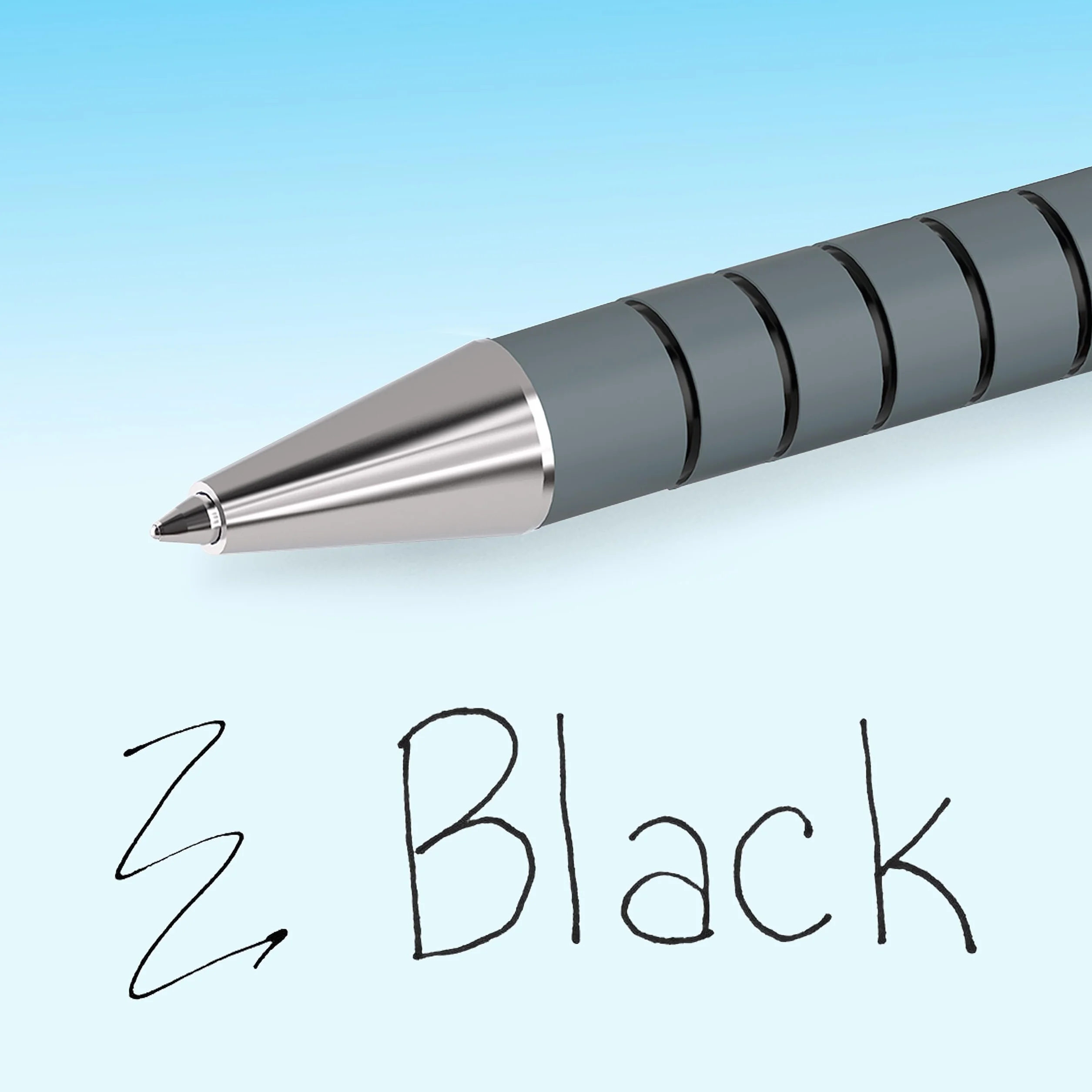 Paper Mate Flexgrip Ultra penna a sfera a scatto punta media 1 mm nero confezione da 12