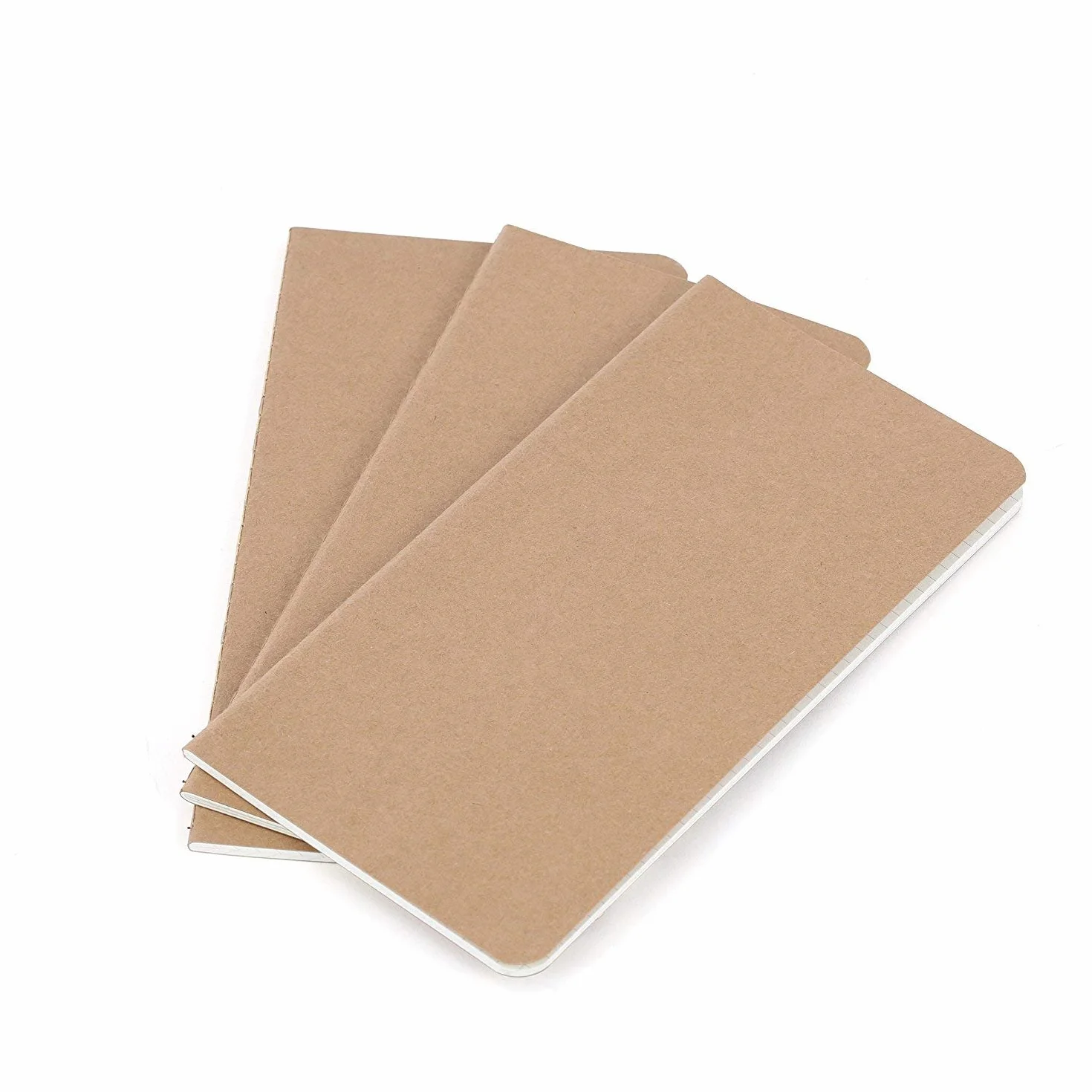 Wanderings Ricariche per Taccuino Formato Standard Righe 11x21 cm Carta 100 GSM 3 Fascicoli Cuciti a Mano