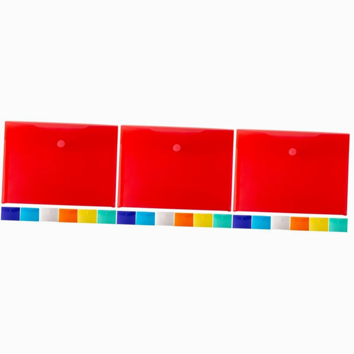 EXCEART 21pezzi Cartelline Documenti Colorate Faldoni Riutilizzabili Plastica Per Ufficio Scuola e Casa Facilità Di Organizzazione e Pulizia