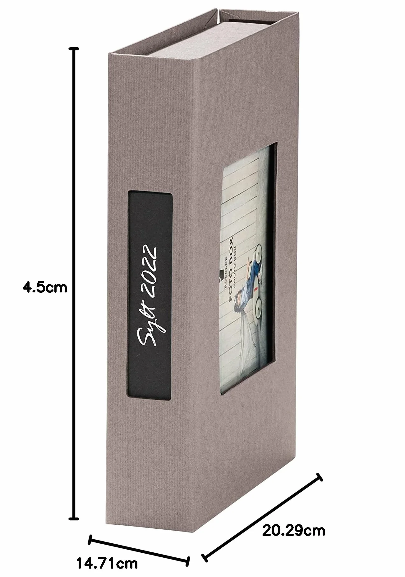 Rössler Scatola per foto con supporto 13 x 18 cm Taupe 203 x 45 x 147 mm