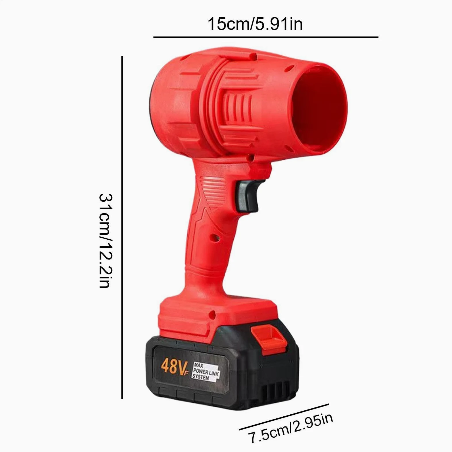 Soffiatore a turbina, senza fili, portatile | Soffiatore ad aria compressa con spruzzatore a secco da 320 km/h, per interni auto ed elettrodomestici